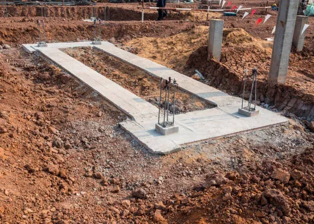 Concrete footing installation