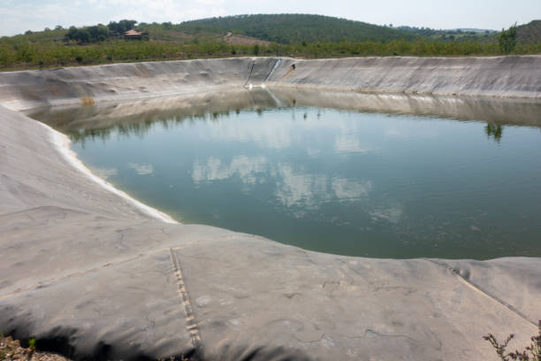 Retention pond construction