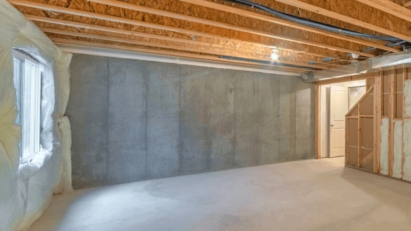 Concrete basement