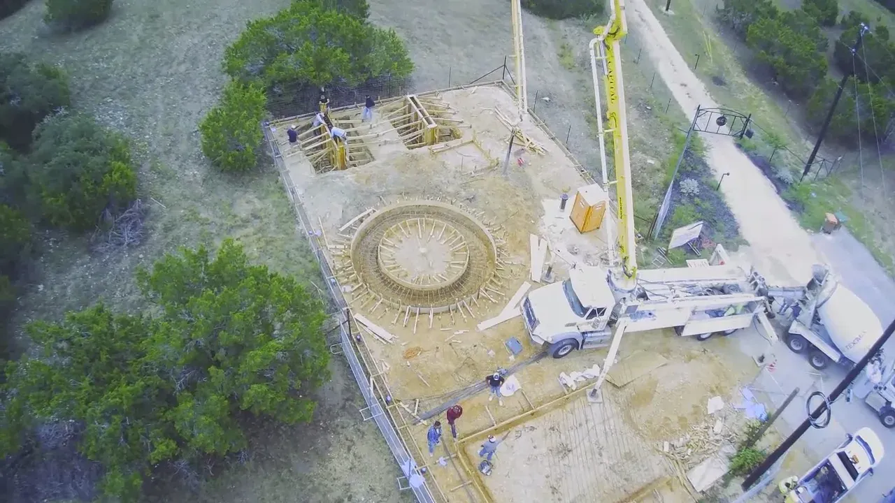 Concrete pour